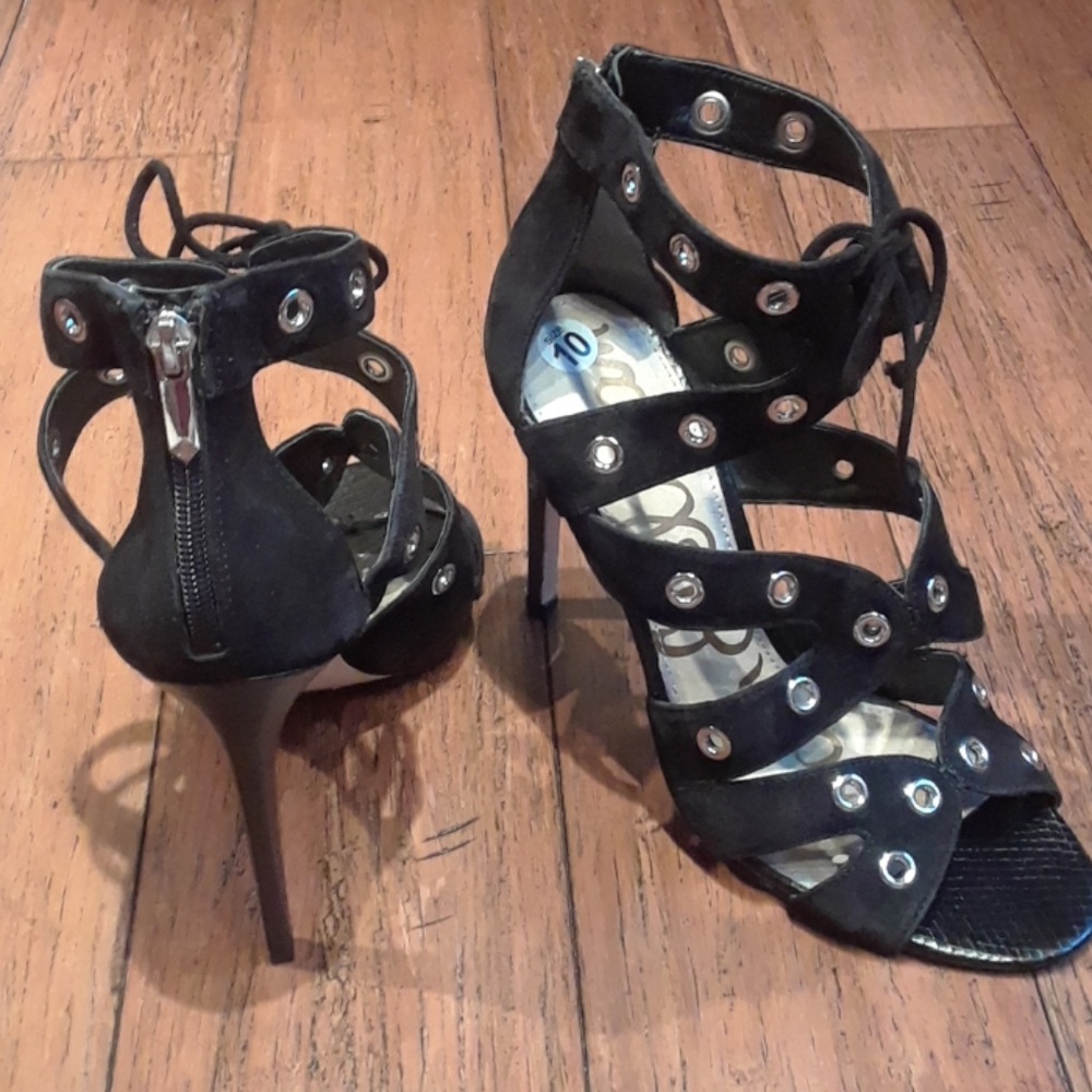 💎HP1/7💎Sam Edelman NWT suede gladiator stilettos